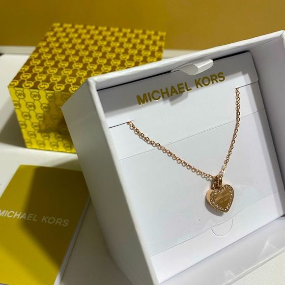 Michael Kors Jewelry - NWT MK Rose Gold Tone Necklace